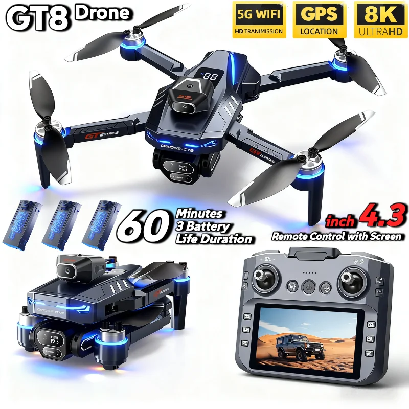 Fpv Brushless Rc Drone 4K - ГОРЯЧИЙ Для LSRC GT8 Дрон 4K