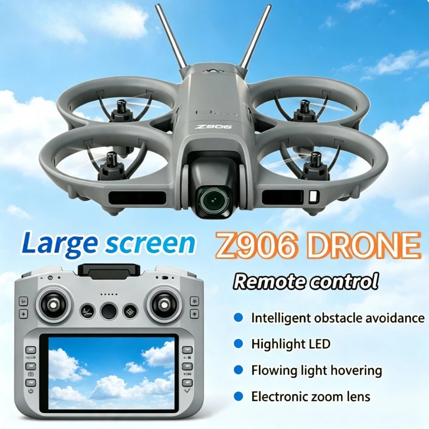 Fpv Brushless Rc Drone 4K - Оригинальный складной дрон Z906 с GPS,