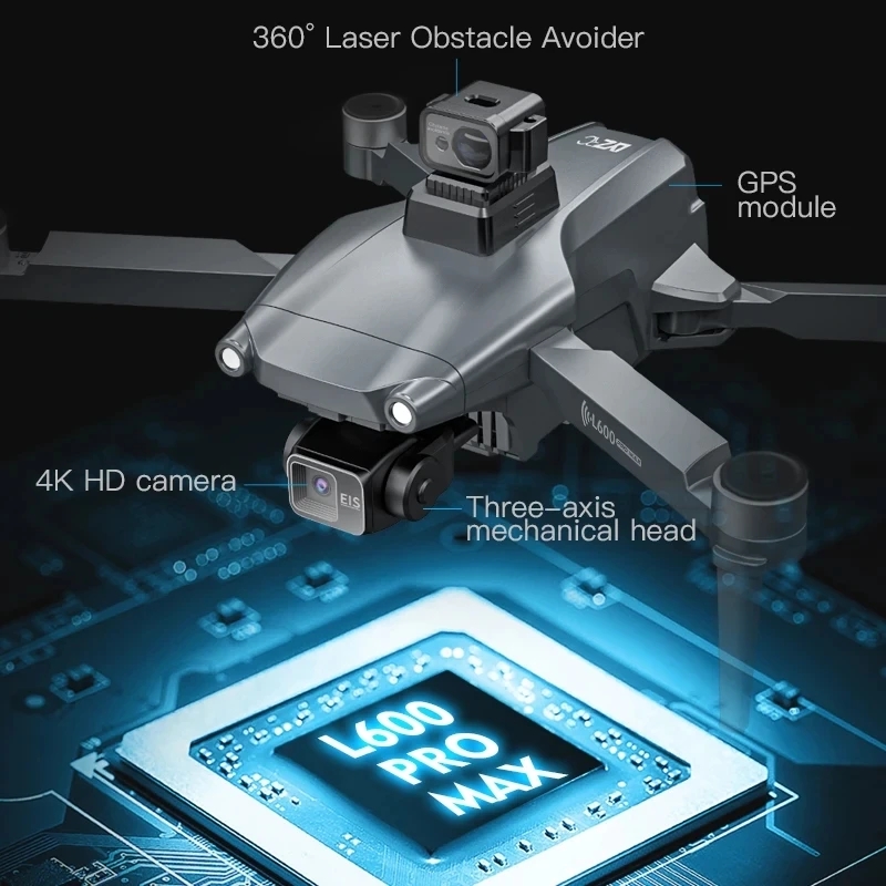 L600 PRO MAX GPS Дрон Професси – обзор и цена Fpv Brushless Rc Drone 4K