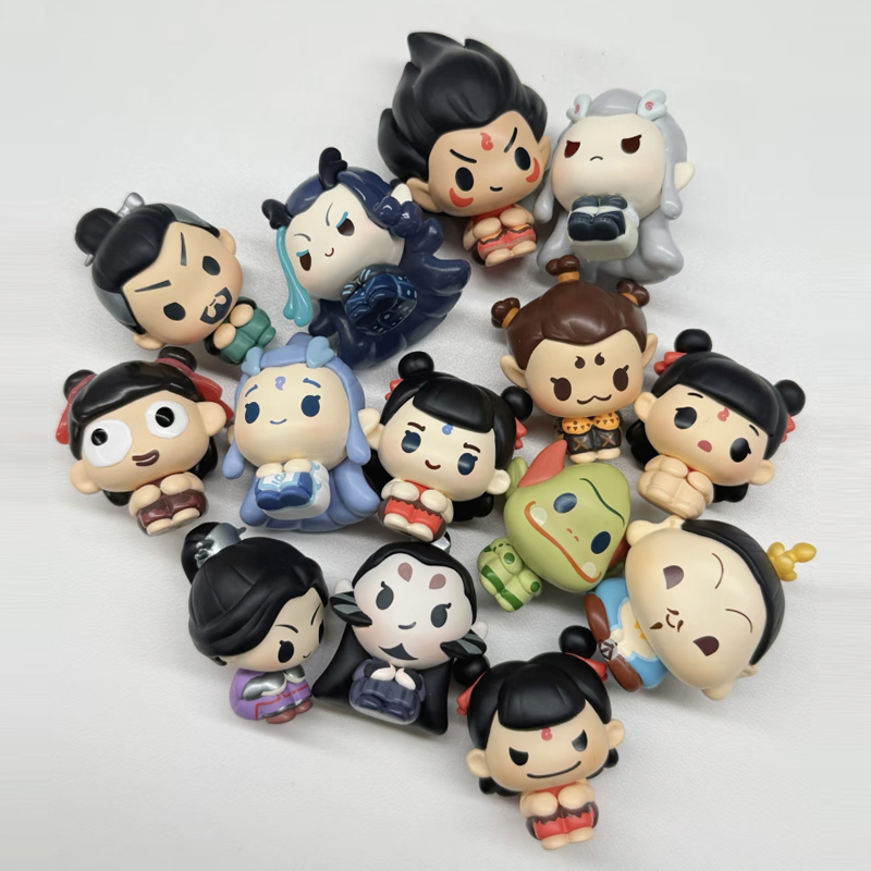 Ne Zha 2 Sit In A Row Series с – обзор и цена Anime Action Figure Blind Box
