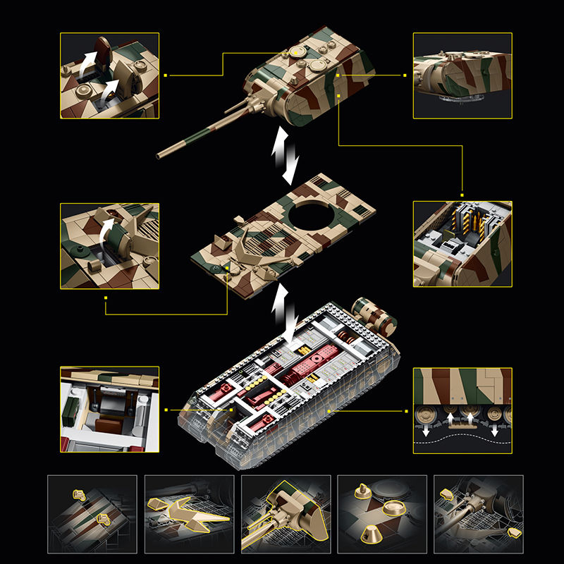 Конструктор «Тяжелый военный т – обзор и цена Lego Compatible Military Tank